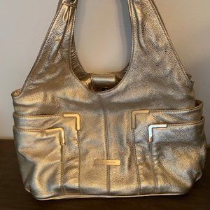 Michael Kors Gold Hobo/Shoulder Bag